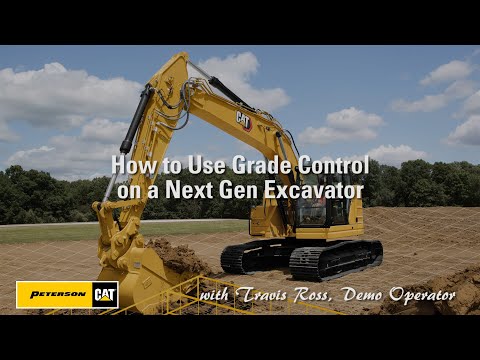 How to Use Grade Control on a Next Gen Cat Excavator