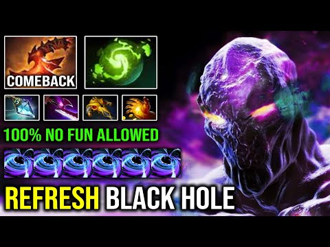 INCREDIBLE 2x Refresher Black Hole Enigma 100% Lock Down Everything with OC Overwhelming Blink DotA