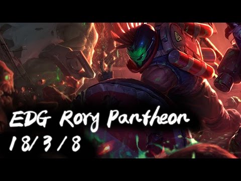 EDG Rory Pantheon Top vs Olaf | Korea High Elo Replays