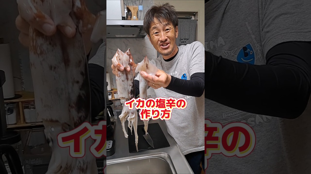 手作りイカの塩辛 #広島たにさんのぼれやびゃー動画 #fishing #釣り #料理 #cooking #津本式 #イカの塩辛作り方 #pr