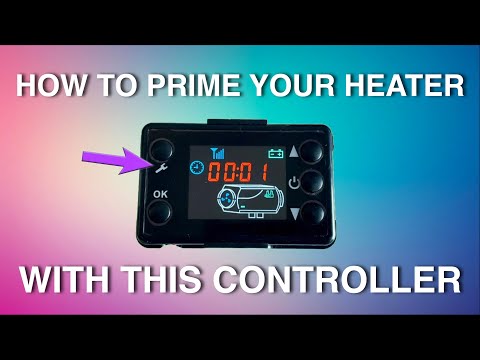 How To Prime Your Chinese Diesel Heater With The New Style Black 5 button controller with spanner