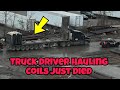 Truck Driver Hauling Coil Has A Freak Accident 🤯 Video Showing Aftermath Of Scene Today