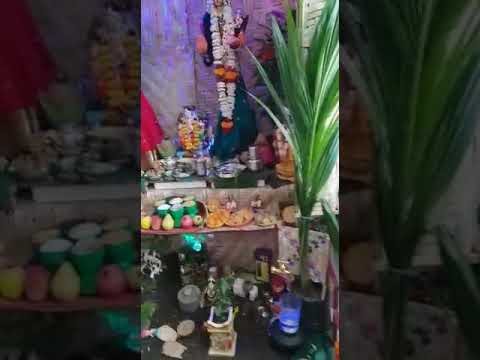 Gauri ganpati decoration prutha