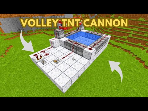 INSANE TNT CANNON in Minecraft Bedrock! 😱🔥 | New Redstone Builds