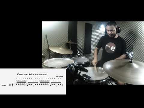 Pegando uma Virada muito Legal - AULA DE BATERIA