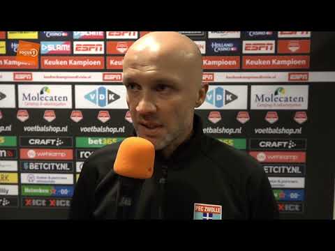 Reactie Dick Schreuder na PEC Zwolle - NAC 2-0