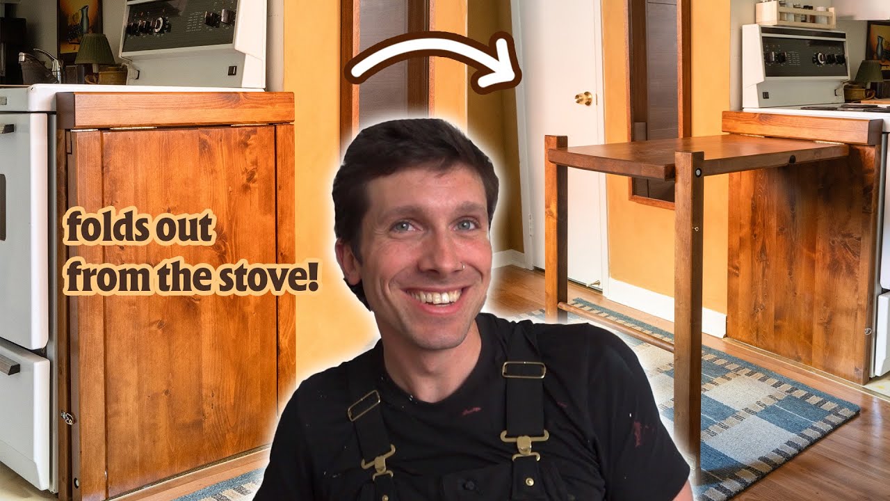 DIY Folding Table for kitchen prep!