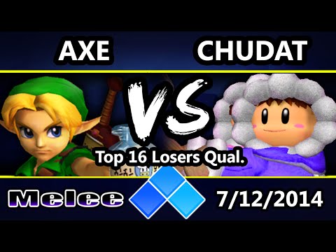 EVO 2014 - MOR | Axe (Young Link) Vs. MOR | Chudat (Ice Climbers) SSBM  Top 16 Qual - Melee