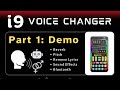 I9 Voice Changer PART 1 Features Demo Reverb Pitch Sound Effects Mandalorian Starwars Cosplay