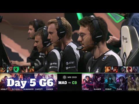 MAD vs C9 - Day 5 LoL MSI 2021 Rumble Stage | Mad Lions vs Cloud 9 full game