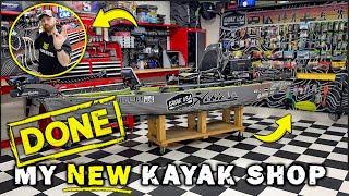 Building the Ultimate Home Kayak Shop with AMAZING Custom Features!