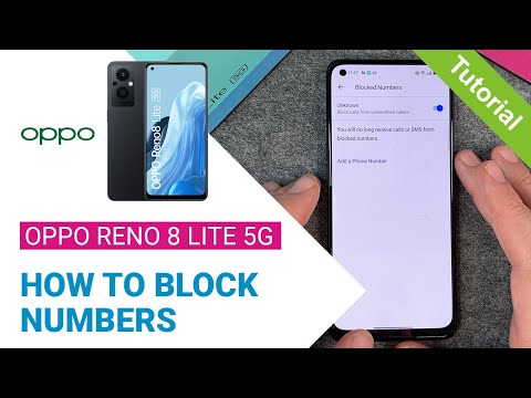 Oppo Reno8 Lite 5G - How to block numbers • 📱 • 👤 • ⛔️ • Tutorial