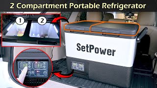Best 2 Compartment Portable Fridge & Freezer | SETPOWER PT45
