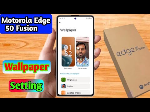 how to change lock screen wallpaper in moto edge 50 fusion, moto edge 50 fusion change wallpaper