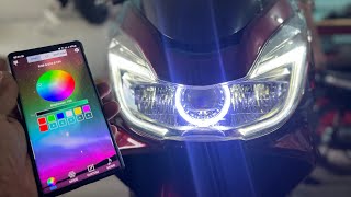 PCX 2015 Chợ Mới An Giang Độ Bi Led T-Rex 2.0 70w Đẹp Sang Sáng Xịn Xò Tại T23Shop Cần Thơ