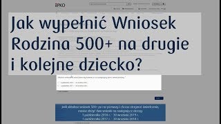 Jak wypełnić Wniosek Rodzina 500+ w iPKO na drugie i kolejne dziecko | PKO Bank Polski