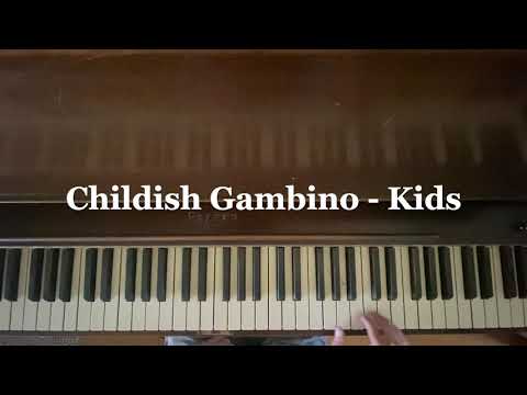 Childish Gambino - Kids (Easy Piano Tutorial)
