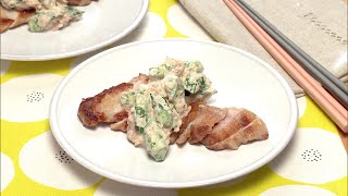 【3分クッキング公式】ポークソテー　オクラのツナマヨソース／ツナ風味の卵焼き