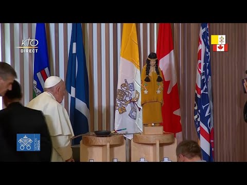 Rencontre du Pape avec la communauté paroissiale de l’église Sacré-Coeur des Premiers Peuples