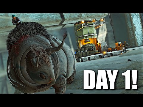 THIS IS HOW 4 CONTENT CREATORS PLAY DAY 1 - INX - ARK Survival Evolved