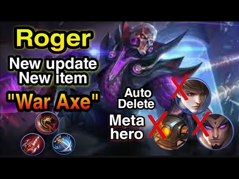New Item 'War Axe' Very Effective for Roger This is How to most OP Roger Mlbb | Jeff OTV
