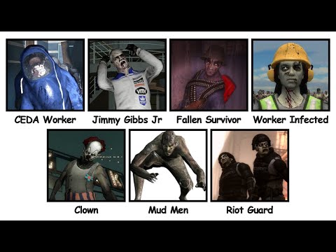 Every Left 4 Dead Uncommon Zombies