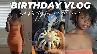 24th birthday vlog | birthday prep, shopping, birthday freebies, new home decor