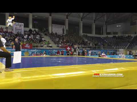 WKO EC 2016, 1 round -85 Konstantin Konig (Germany, aka) - Miroslav Milev (Bulgaria)