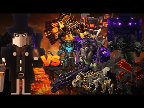 Minecraft Cataclysm Bosses vs TRUE DIFFICULTY Headhunter 😱 | Ultimate Boss Battle