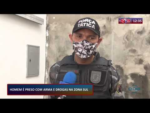 Homem eÌ preso com arma e drogas na zona sul de Teresina 28 08 20