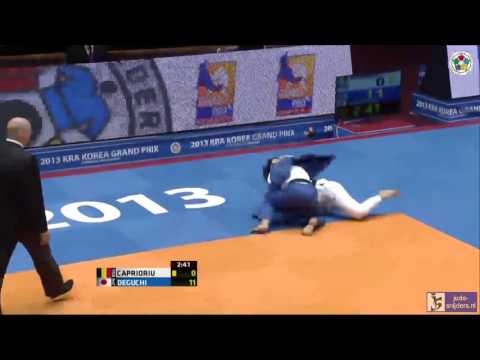Judo 2013 Grand Prix Jeju: Caprioriu (ROU) - Deguchi (JPN) [-57kg] final