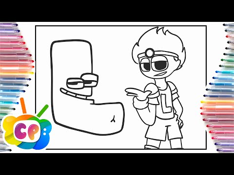 Alfabet lore Coloring pages / The letter J and its human image/Elektronomia & JJD-Free [NCS Release]