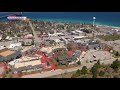 Ghost towns of Michigan - drone view of Mackinaw City MI  - Michigan Drone Pros