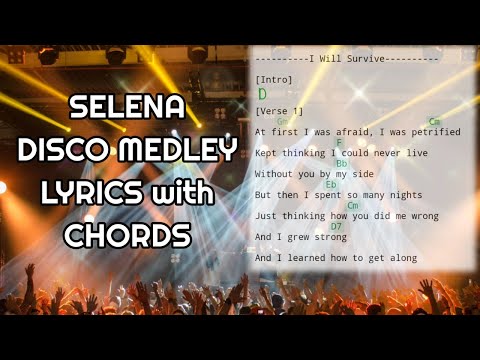SELENA DISCO MEDLEY LYRIC VIDEO WITH CHORDS | #lyricsvideowithchords