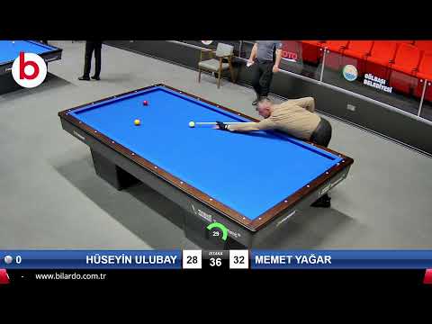 HÜSEYİN ULUBAY & MEMET YAĞAR Bilardo Maçı - 2022 ERKEKLER 1.ETAP-12.TUR