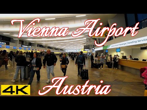 Aeroporto Internacional de Viena, Áustria 🇦🇹✈️Flughafen Viena [4K_60fps] #vienna #austria #airport