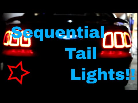 94-04 mustang raxiom sequential tail lights and raxiom icon taillights