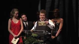 2012 Annie Awards Brittany Snow Epic Screw Up Fail Patton Oswalt Saves the Day