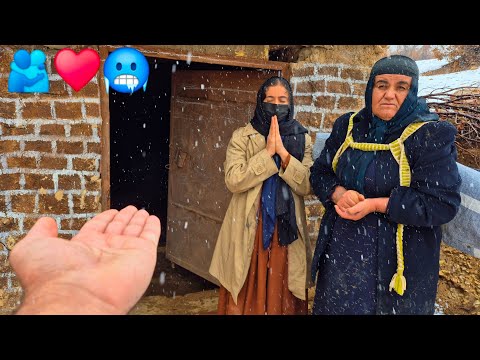 Incredible shelter in a snow blizzard after 4 years of homelessness