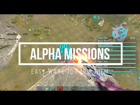 Easy Ways To Farm Alpha Missions | Genesis 2 | Unlucky | ARK Official PvP