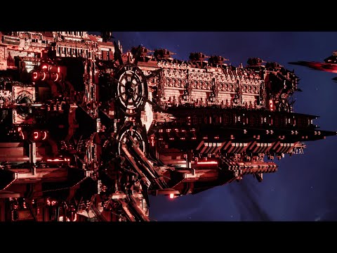 Skalgrim Mod 2021: Abyss - Word Bearers vs Imperial Navy - Battlefleet Gothic Armada 2