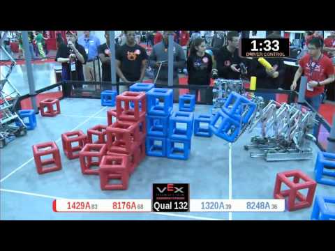 2015 VRC Engr Q132 - 1429A 8176A vs 1320A 8248A - 68 to 27 - VEX Worlds 2015 - Engineering Division