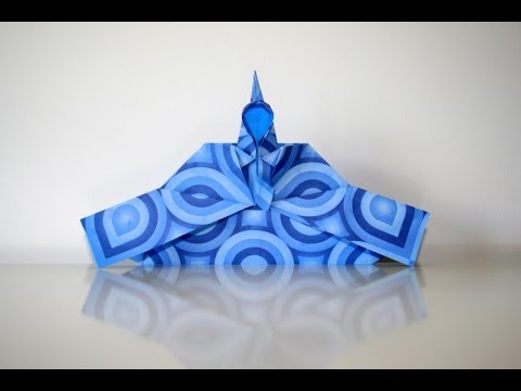 Origami tutorial - Emperor by Momotani Yoshihide