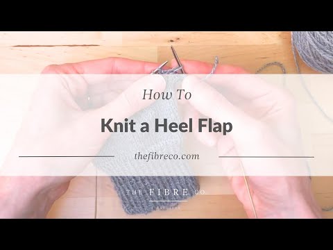 The Fibre Co. One Sock Knitting Tutorial: How to Knit a Heel Flap
