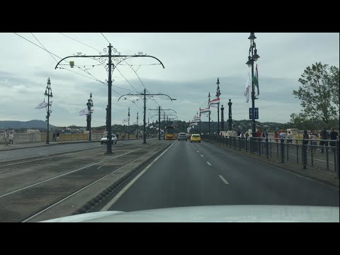 Driving in Budapest: Nyugati tér - Margit híd - Széll Kálmán tér - Déli pályaudvar