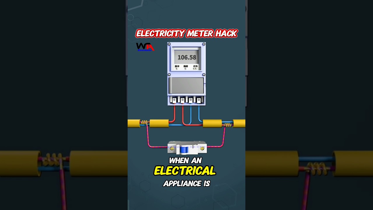 Electricity Meter Bypass Hack ⚡️⚡️#electricitymeter #electricity #diyelectrical