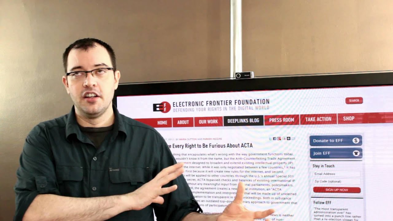 ACTA Anti-Counterfieting Trade Agreement The EU Version Of SOPA