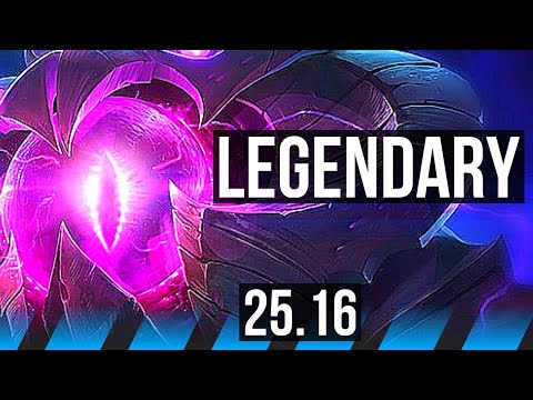 VEL'KOZ vs ZED (MID) | 6 solo kills, Legendary | KR Diamond | 25.16