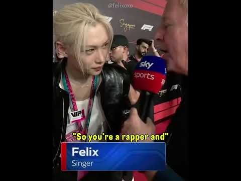 Felix Getting Recognised At The F1 Grand Prix✨ #straykids #felix  #shorts