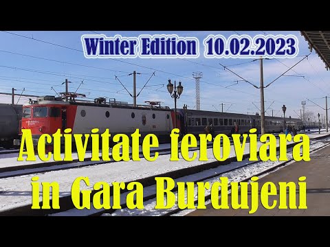 Railway activity in Suceava Station (a.k.a. Burdujeni Station), Winter Edition - February 10, 2023!